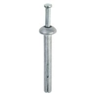 ITW Redhead 1/4" x 1-1/4" Hammer-Set Nail Drive Anchors for Concrete, Block or Brick (Box of 100)