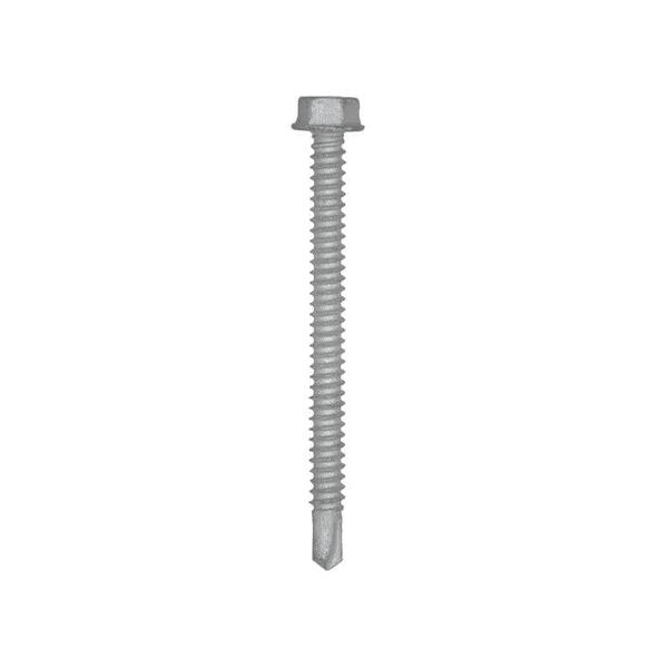 ITW Buildex TEKS 1157000 Galvanized Self Drilling Screw 1/4-14 x 3 in Length 